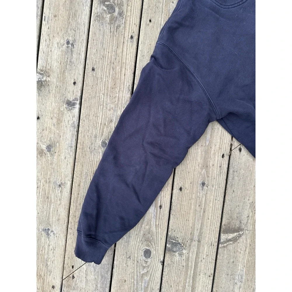 Carhartt Hoodie L Faded Black Distressed Heavyweight Workwear Hooded